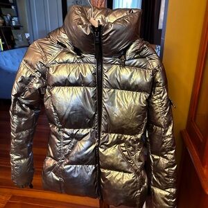 S13 Duck Down Metallic Puffer Jacket sz s